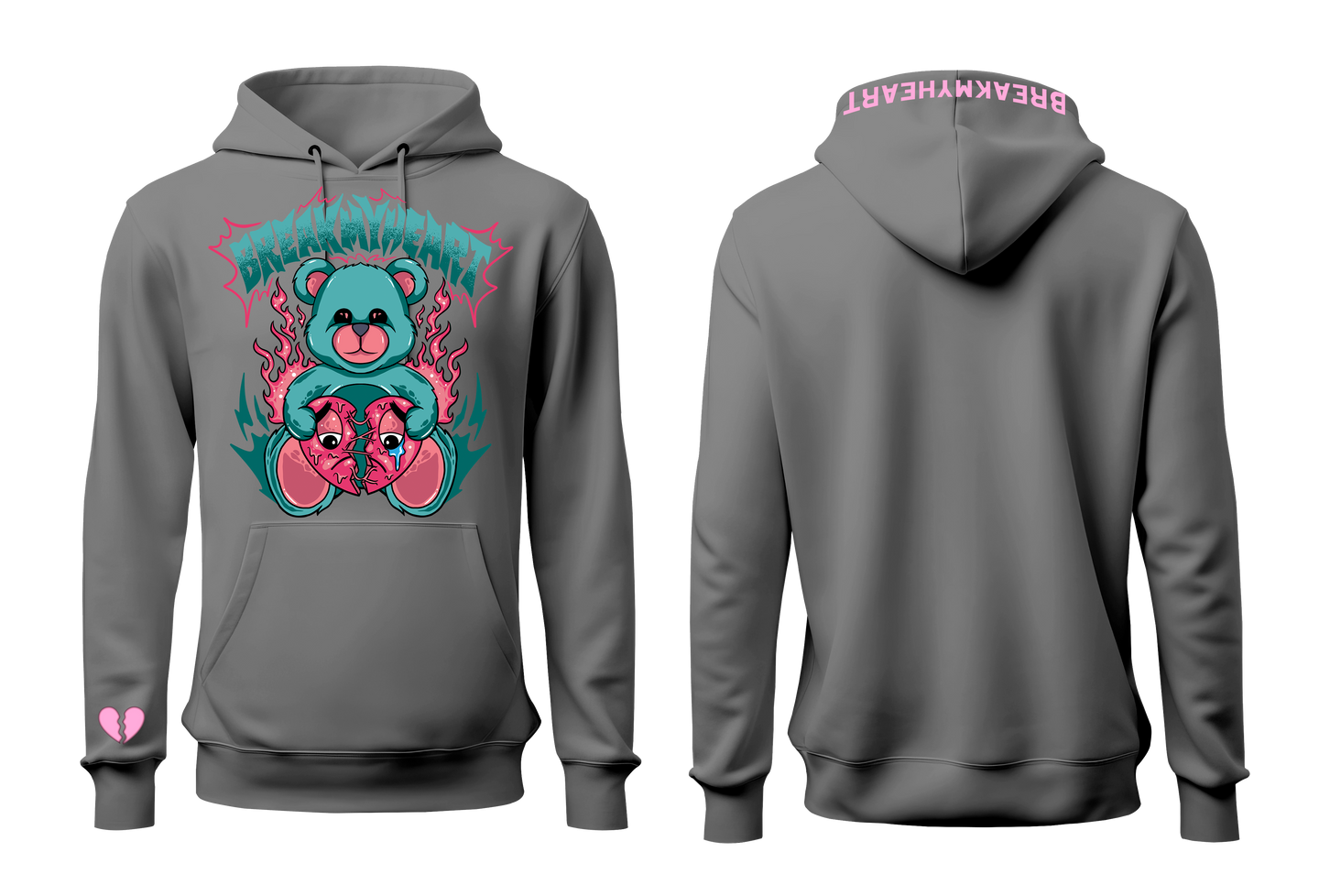 BREAK MY HEART BEAR HOODIE